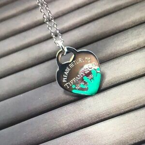 Tiffany & Co. Silver Heart Pendant Necklace